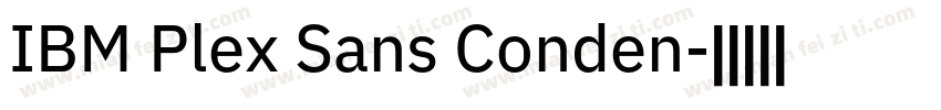 IBM Plex Sans Conden字体转换